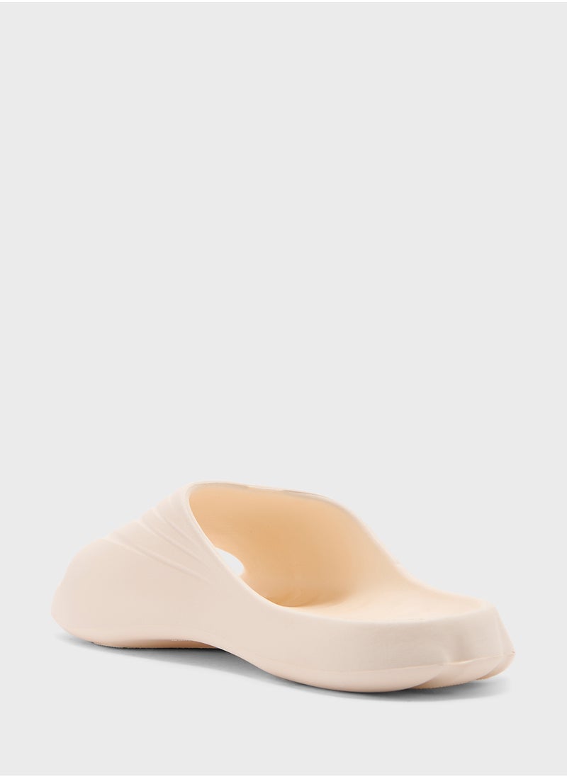 Ginger Diagonal Stripe Slides  - Image 2