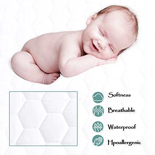Softhour King Quilted Waterproof Mattress Pad Cover,Soft Mattress Pad Cover, Waterproof Mattress Protector Stretches up to 16” Deep Pocket-Hollow Alternative Filling-Cooling Mattress Topper - Image 4