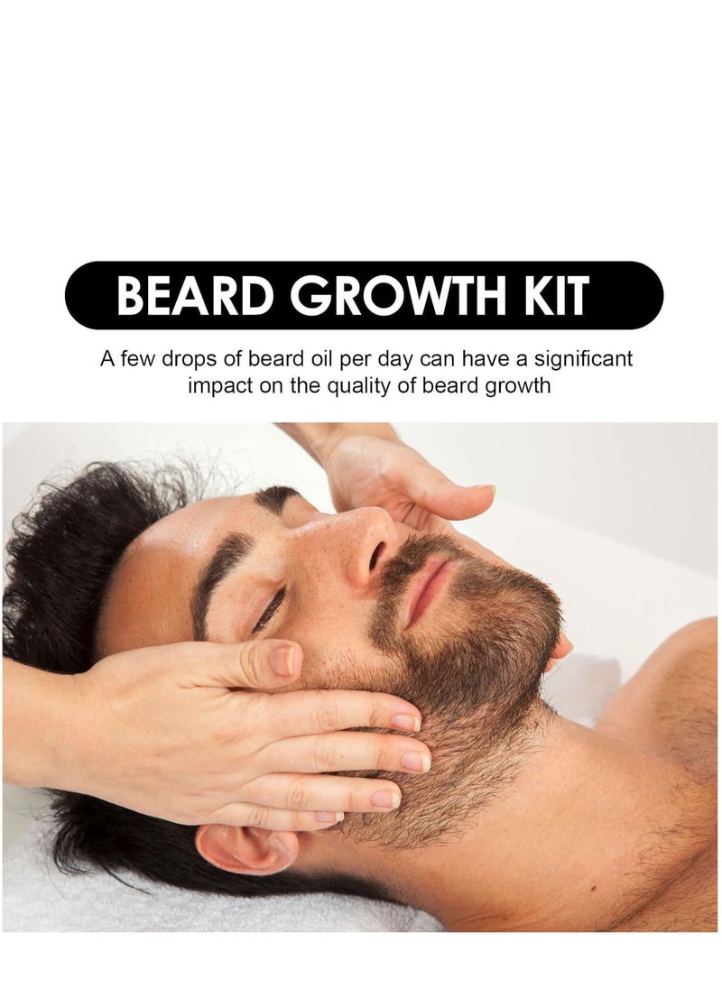East Moon Beard Growth Kit-With Beard Derma Roller For Growth & Natural Ingredients Beard Growth Serum-Beard Grooming Kit For Men-Beard Kit For for Beard Rapid Growth and Thickening 60ml  - Image 4