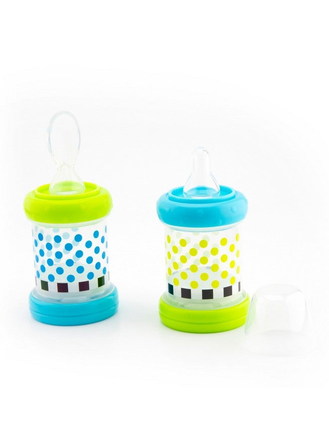 Sassy Baby Food Nurser 4+ Months Set Of 2 4Oz 100% Silicone Nipple And Spoon Bpafree - Image 3