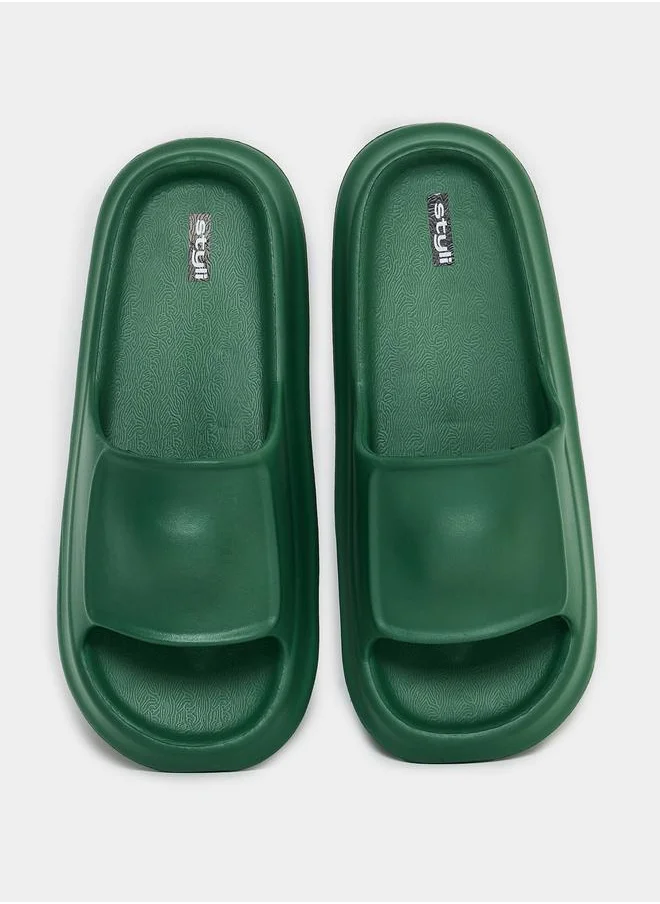 Styli Solid Thick Strap Accent Slides