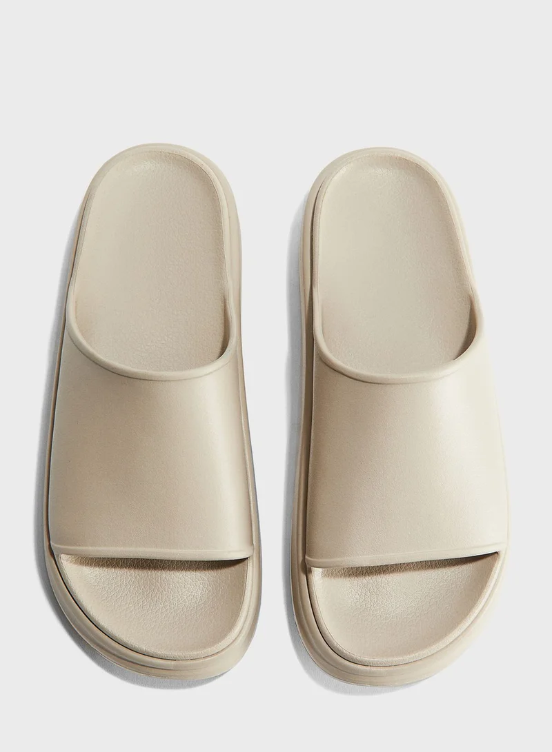 H&M Platform Pool Slides