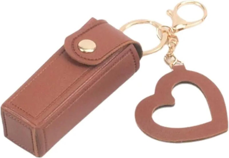 20 PCS Lipstick Bag Mini Bags Keychain PU Leather Lip Gloss(ColorA) - Image 5