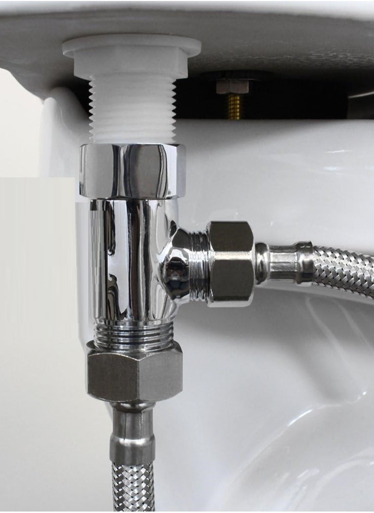 Full Bathroom Shattaf With Adapter Under The Base Of The Bathroom (Shattaf Model 1 As Picture)