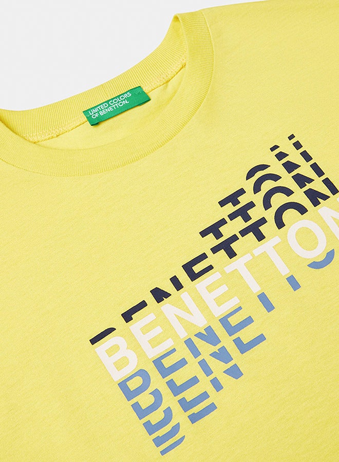 بينيتون تي شيرت للأولاد بأكمام قصيرة قطن 100٪ - Image 3