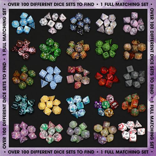 1985 Games Premium Mystery Dice Set of 7 Polyhedral Dice Heart Dice Pink Dice Suitable for Role Playing Table Games Premium Mystery Pack of 6 - Image 5
