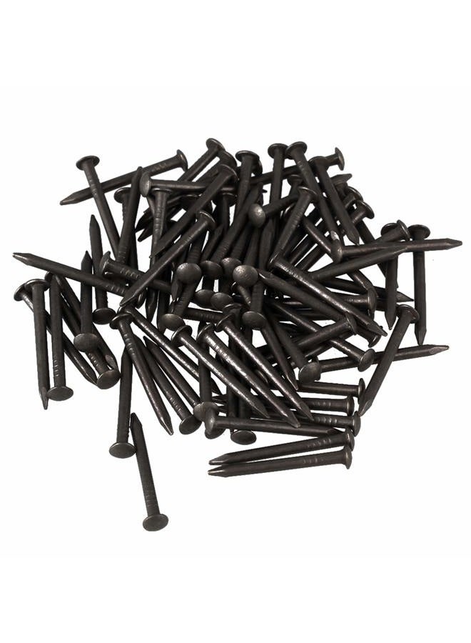 RDEXP Black Round Head Wood Screw Nail Decorative Furniture Miniature Nail Lenght 1.8cm/0.71" Pack of 50 - Image 1