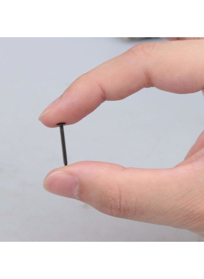 RDEXP Black Round Head Wood Screw Nail Decorative Furniture Miniature Nail Lenght 1.8cm/0.71" Pack of 50 - Image 5