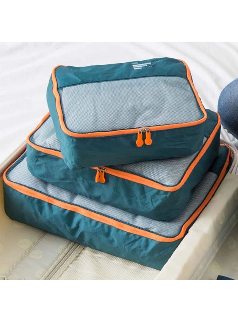 7 Pieces Set Travel Organizer Storage Bags Suitcase Portable Luggage Organizer Clothes Shoe Tidy Pouch Packing Set Storage Cases - Image 2