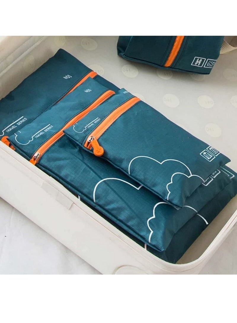 7 Pieces Set Travel Organizer Storage Bags Suitcase Portable Luggage Organizer Clothes Shoe Tidy Pouch Packing Set Storage Cases - Image 3