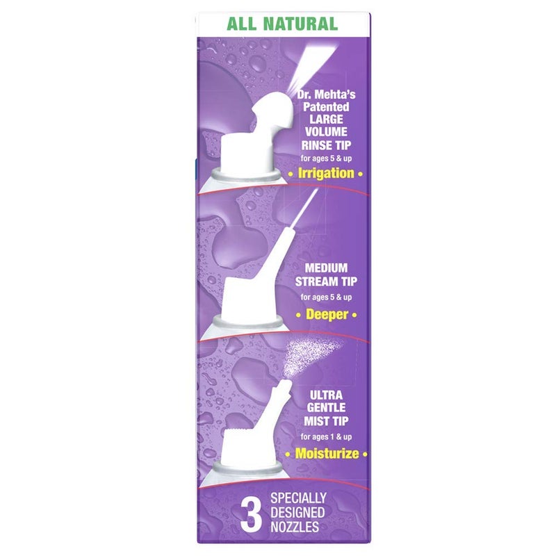 NeilMed NasaMist All in One Multi Purpose Saline Spray, 6.3 Fl Oz - Image 2