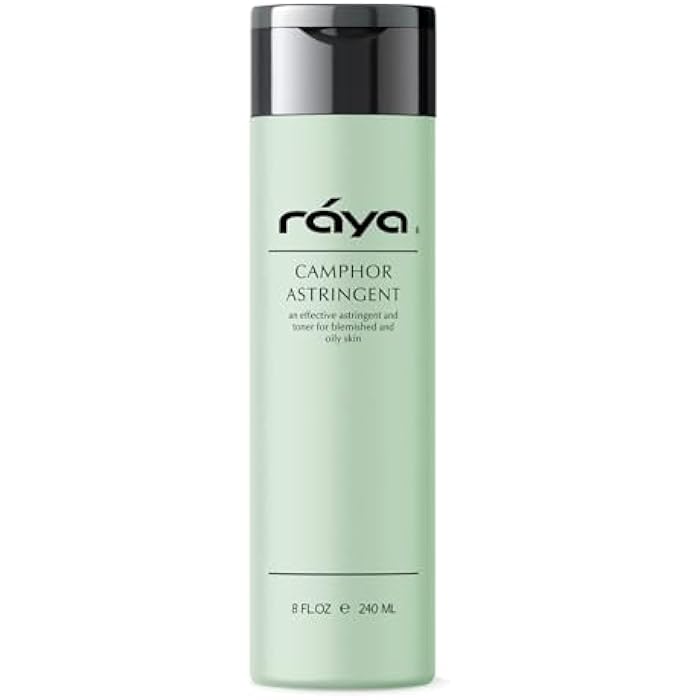 RAYA Camphor Astringent (204) - Facial Toner for Oily and Break-Out Skin, Dries Up Blemishes and Controls Excessive Oiliness, Made with Camphor and Eucalyptus, Skin Essence for Acne Prone Skin, 8 oz - Image 1