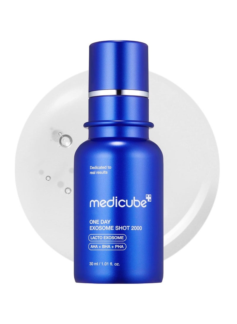 Medicube Medicube Zero Exosome Shot 2,000 PPM Spicule Facial Serum | Liquid Skin Booster Serum | Exosome, AHA+BHA+PHA | Pore Care, Dead Skin Cells, Skin Texture | Korean Skin Care 1.01 fl.oz - Image 1