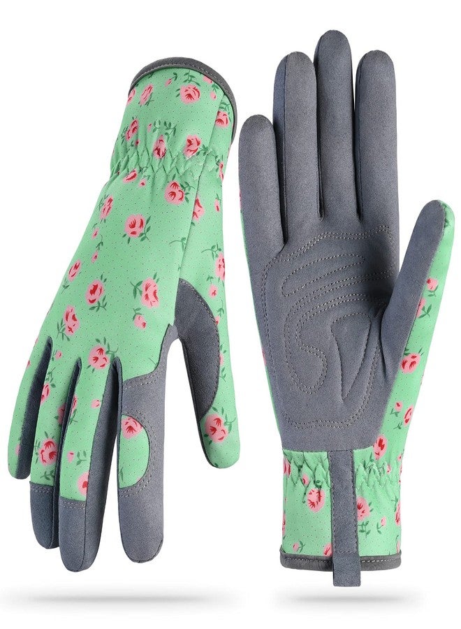 Baidast Gardening Gloves for Women Thorn Proof, Garden Gloves for Women Digging, Planting, Raking and Pruning - Image 1