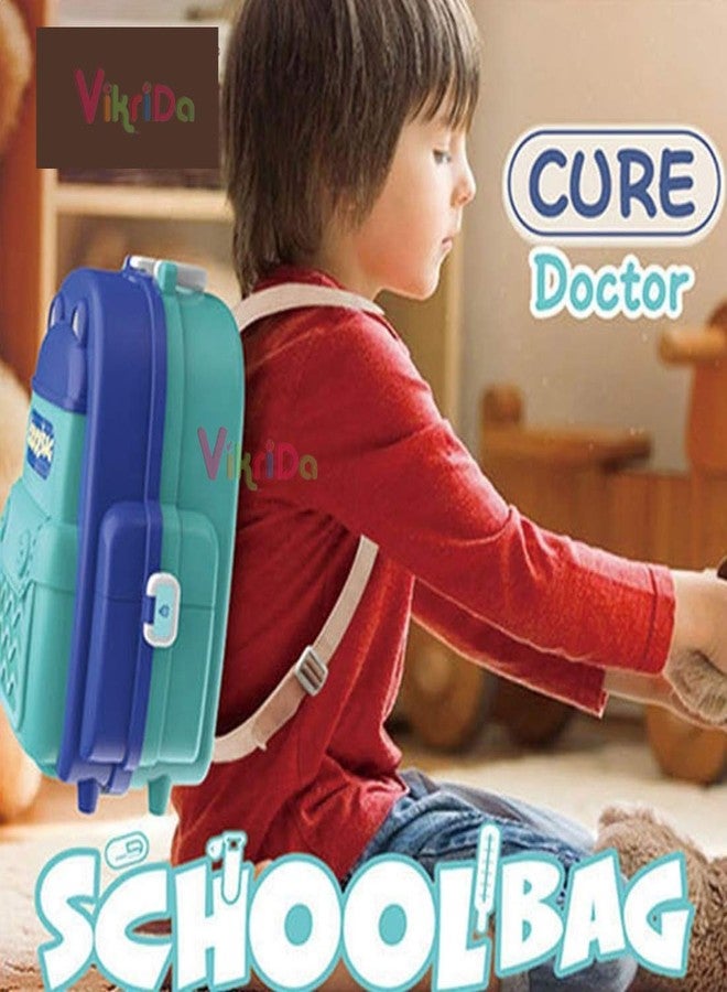 VikriDA 2020 Pretend Play Baby & Toddler Doctor Set for Kids Medical kit Toys for Boys & Girls (Set of 31 pcs)-Blue - Image 3