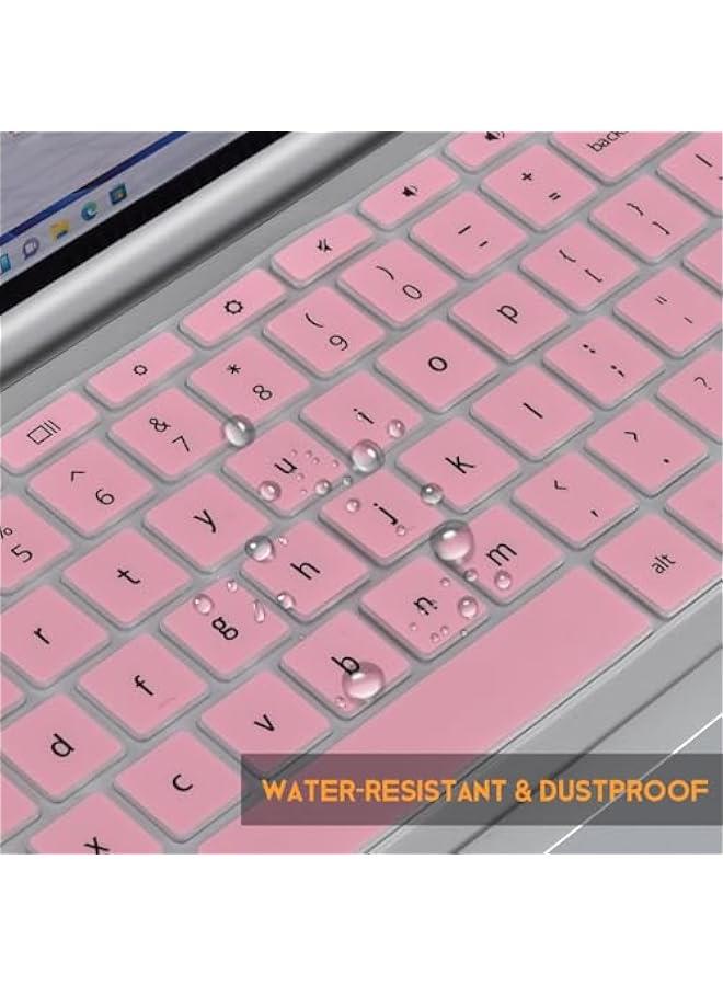 Arabest Pink Keyboard Protector for HP Chromebook X360 14 14C-CC/CA 14ct-cc000 14c-cc0013dx 14c-cc0047nr 14c-cc0010ca 14c-ca0053dx 14c-ca0030ca, HP Chromebook 14b 14b-na0010nr 14b-na0010wm - Image 5