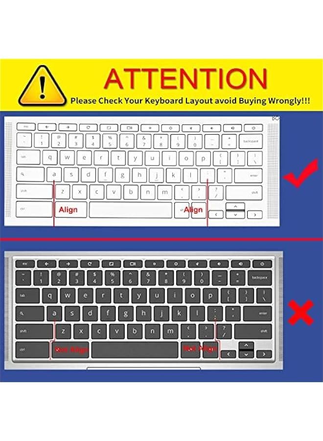 Arabest Pink Keyboard Protector for HP Chromebook X360 14 14C-CC/CA 14ct-cc000 14c-cc0013dx 14c-cc0047nr 14c-cc0010ca 14c-ca0053dx 14c-ca0030ca, HP Chromebook 14b 14b-na0010nr 14b-na0010wm - Image 2