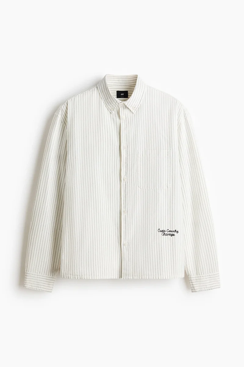 H&M  Relaxed Fit Oxford shirt for Men | Best Price UAE