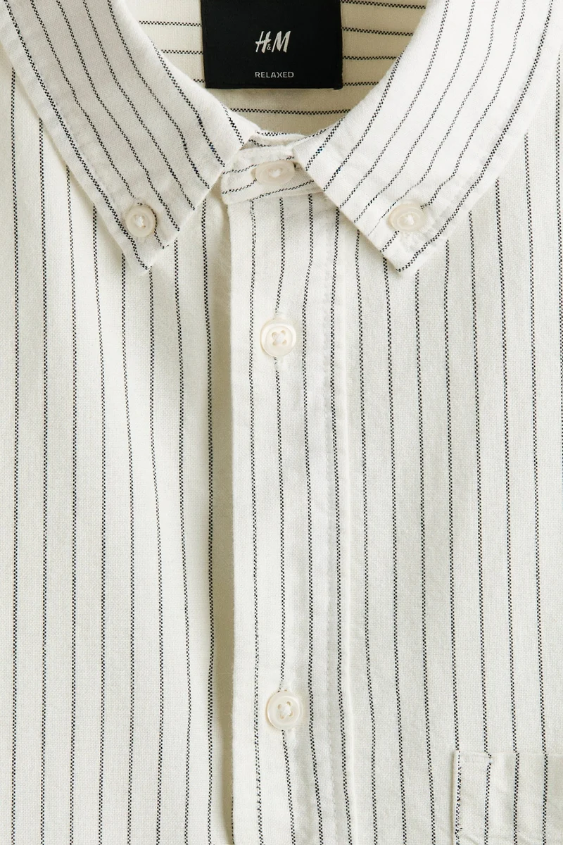 H&M  Relaxed Fit Oxford shirt for Men | Best Price UAE