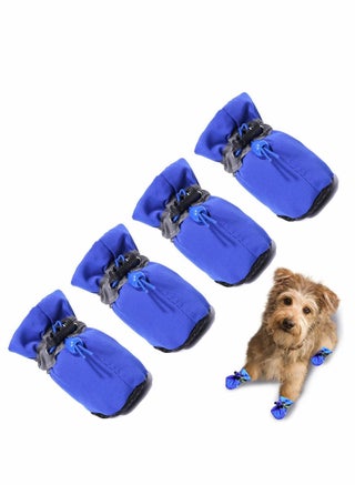 Dog Boots, Light Duty Water Resistant Dog Boots, Winter Dog Shoes with Reflective Straps Anti-Slip Sole Breathable Outdoor Dog Paw Protection for Small, Medium and Large Dogs (4 Pcs -Blue) - pzsku/ZEF665906271848BF6D1EZ/45/_/1664245362/48e76c9f-2a49-4e3f-832e-2f4a94fdfc5e