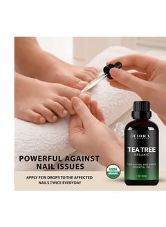 Fiora Naturals Tea Tree Essential Oil by Fiora Naturals- 100% Pure Organic Oil, for Face, Hair, Skin, Acne, Scalp, Foot and Toenails. Melaleuca Alternifolia, 1 oz /30ml  - Image 4