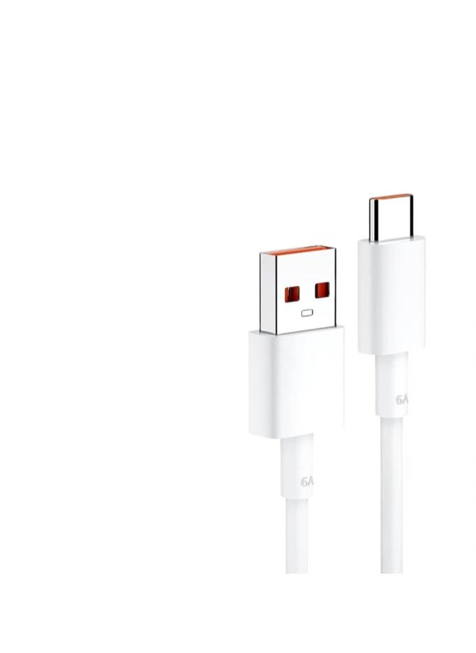 Generic - 33W Turbo Fast Charger With Type C Charging Cable - white - Image 1