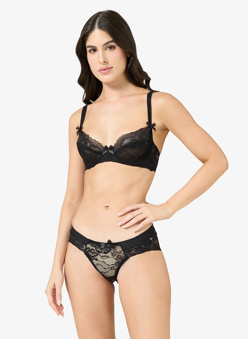 Ginger 2 PC Lace Lingerie Set