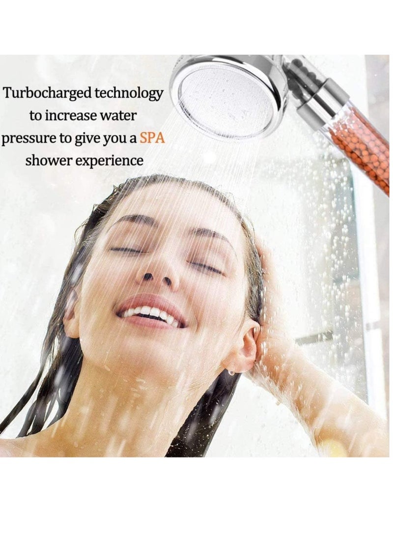 Bukela Filtered Handheld Shower Head - Ionic Head - Help Reduces Hair Loss - Rainfall Spa - Water Saving - Purifies Water - Remove Chlorine - Image 3