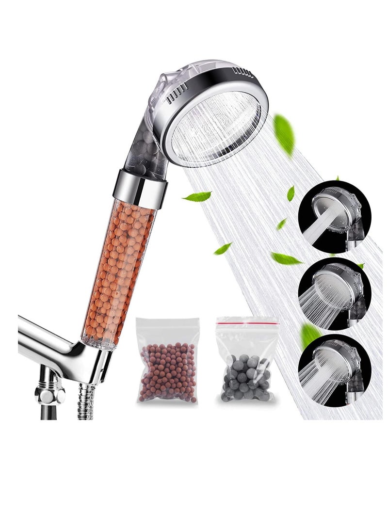 Bukela Filtered Handheld Shower Head - Ionic Head - Help Reduces Hair Loss - Rainfall Spa - Water Saving - Purifies Water - Remove Chlorine - Image 1