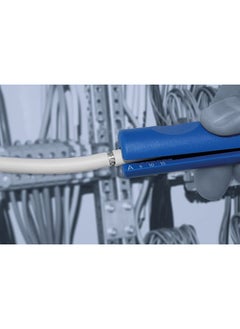Weicon Coax-Stripper No. 2 | For common coaxial cables | Dismantling plier for SAT and antenna cable 4,8-7,5 mm Ø | adjusted cutting depth | TUV | bluered | 100% Made in Germany  - Image 5