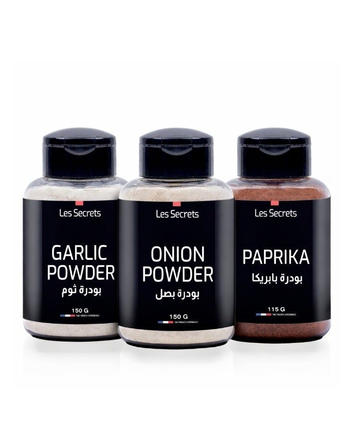 Paprika 115 - Garlic Powder 150 - Onion Powder 150 gm Bundle