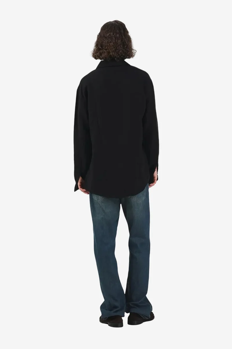 GIESTO Textured Long Sleeve Button Up Shirt