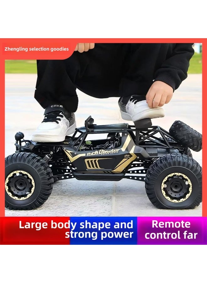 Children's Remote Control Off-road Vehicle High-level Sense Toy Travel Outdoor Play Car Charging High-speed Four-wheel Drive Climbing Car-Color:Abs Blue Large 28cm Four-wheel Drive Climbing Car -Scale:Luxurious Three Batteries [with Three Sets Of Body Batteries + Free Remote Control Battery Screwdriver + Usb Charging +  - Image 2