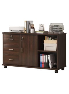 JOMILA Filing Cabinet Office with Lock Short Cabinet Information Cabinet Under The Table Storage Cabinet Side Cabinet Drawer Cabinet  - Image 1