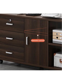 JOMILA Filing Cabinet Office with Lock Short Cabinet Information Cabinet Under The Table Storage Cabinet Side Cabinet Drawer Cabinet  - Image 3