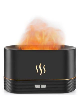 MILOMANIYA Flame Air Diffuser Humidifier Plastic Black LED Realistic Flame Effect Ultrasonic Humidifier Essential Oil Diffuser Quiet Operation Auto Shutoff Small Room - pzsku/ZEF66F7C73F996E64713DZ/45/1746638178/55834e93-858e-45cc-ac61-0c64a7186b9b