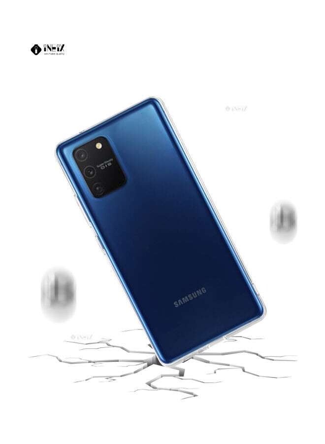 شيزي جراب ظهر سليكون لهاتف سامسونج جلاكسي S10 لايت شفاف - Image 2