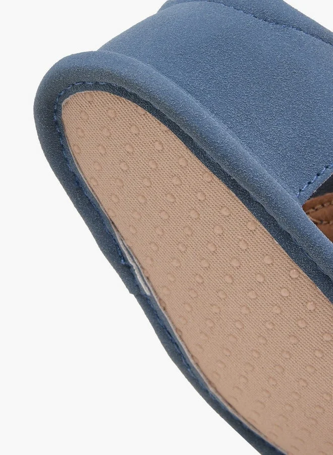 Barefeet Solid Booties with Hook and Loop Closure