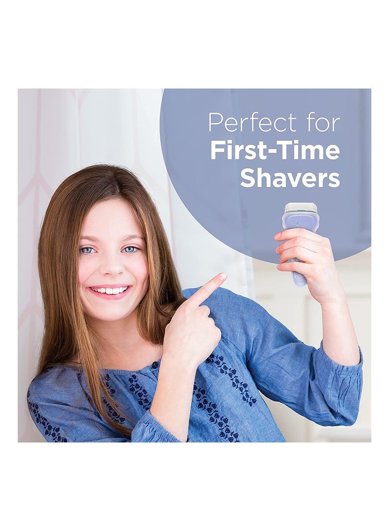 شيك مجموعة شيفك إنتويشن للتغذية النقية، لا حاجة لهلام الحلاقة، مريحة ومرطبة للنساء مع زبدة الكاكاو العضوية، شفرات واحدة، خرطوشتان - Image 3