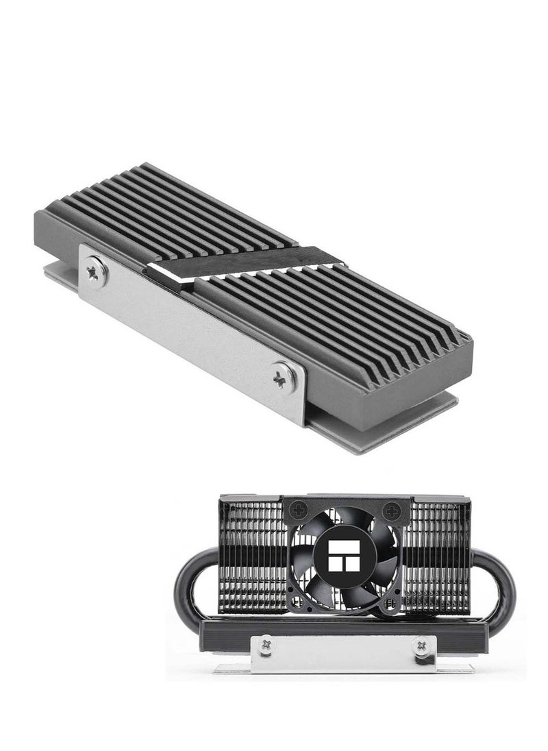 TR-M.2 2280 Type A G 2280 heatsink for SSD Cooling M.2 2280 heatsink Cooler, with 2 Thermal Conductivity, Desktop High Performance SSD Cooler (Gray) - Image 1