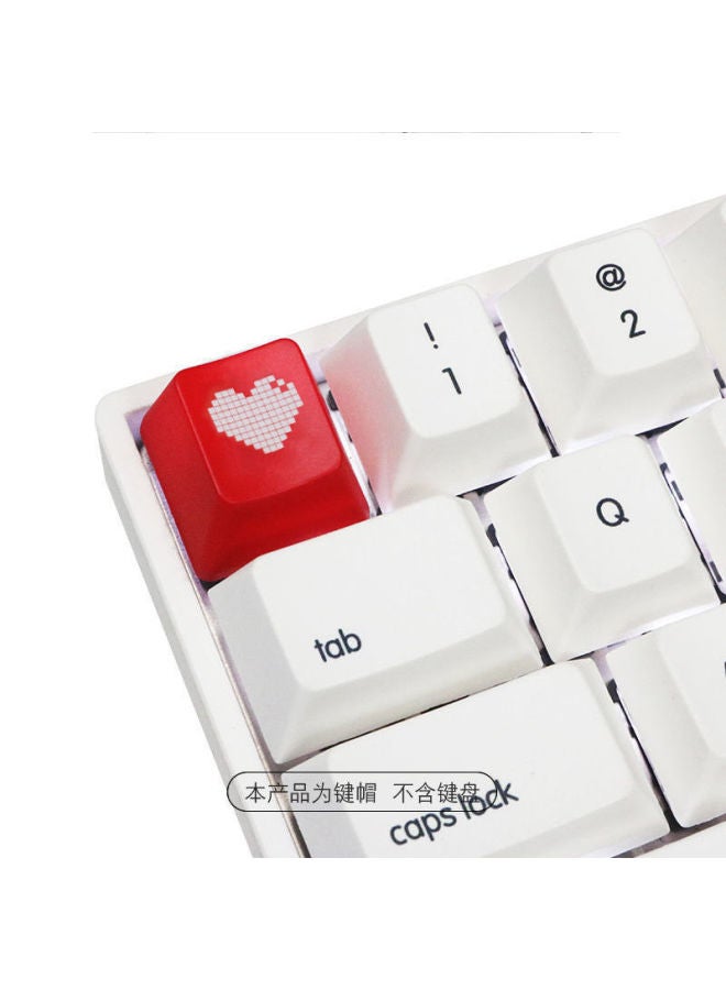 Personalized Mechanical Keyboard Key Cap Personalized Transparent Red Black Transparent Key Cap Single Keyboard Key Diy Generation Hair 