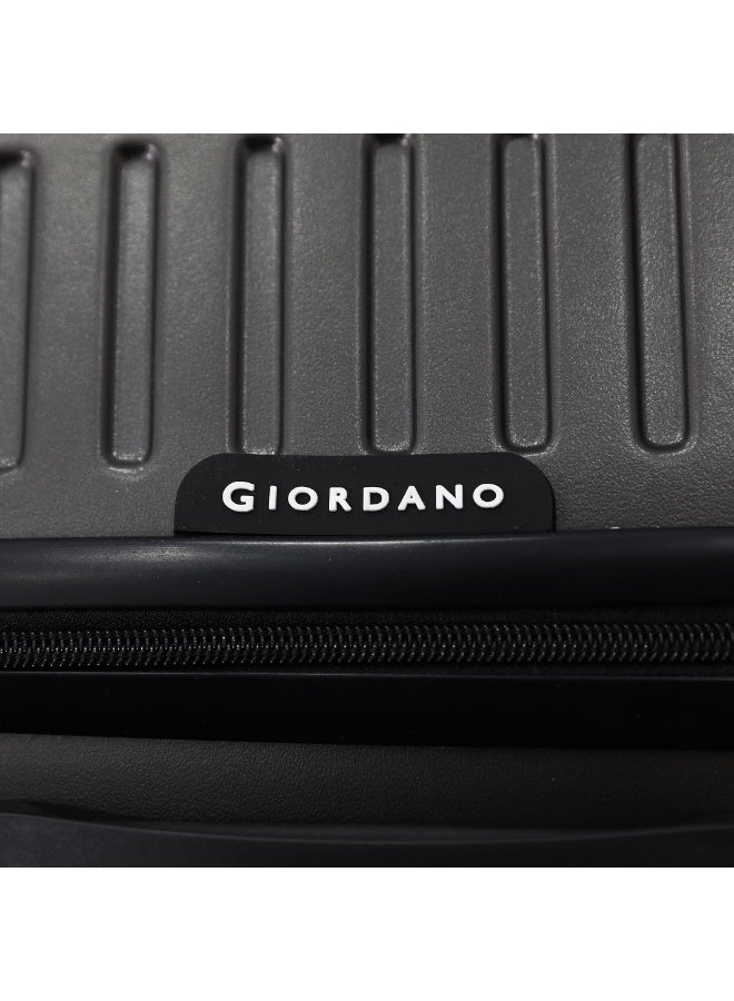 GIORDANO 28 Inch Hard Shell Checked Luggage Suitcase with TSA Lock, Foldable Cup Holder, 360° Double Spinner Wheels, Lightweight Travel Trolley, Black - Image 5