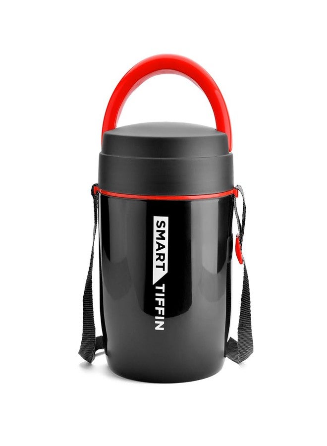 Asian Plastowares - Tiffin Carrier 3 | Insulated Lunch Box | Compact | 3 Containers | Lunch Box for Adult | Leak-Proof | Ideal for Office or School | Black - Image 1
