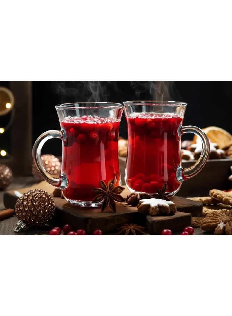 بلينك ماكس طقم 6 قطع أكواب شاي زجاج شفاف - Image 2