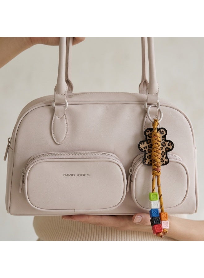 David Jones camila Shoulder bag model cm8239 | Modern cute handbag with external pockets for dates, shopping and work | spacious everyday bag for all women - Image 5
