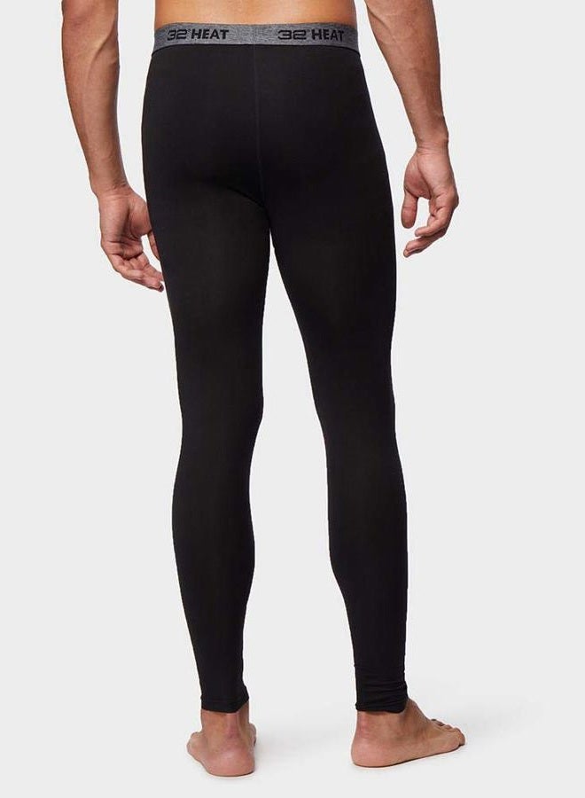 32 Degrees Heat Mens Performance Thermal Lightweight Baselayer Legging Pant, Black, Black, M - Image 4