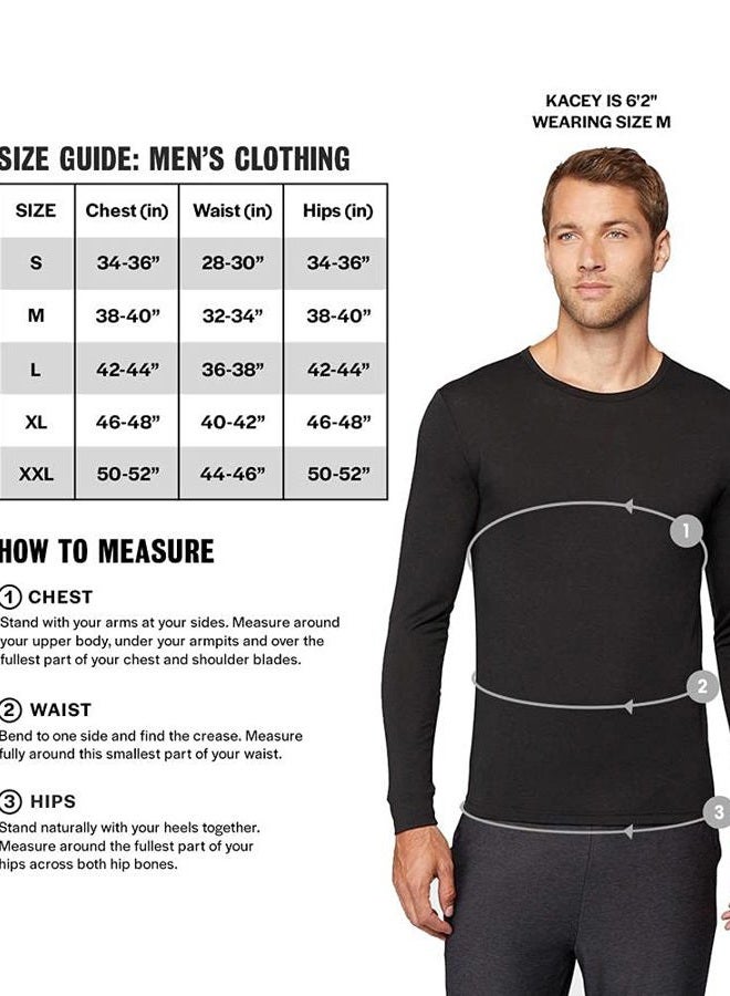 32 Degrees Heat Mens Performance Thermal Lightweight Baselayer Legging Pant, Black, Black, M - Image 5