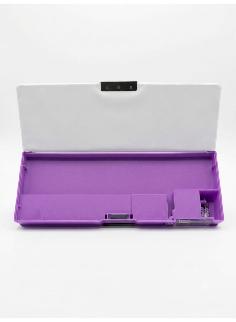 Kids Multi-Function Pencil Case with Calculator and Dual Sharpener, Sweet Girl Design - Image 3
