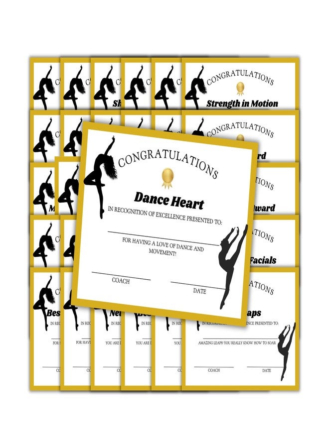 Lashicorn Dance Team Achievement Awards 30pk 8.5x11” Unique Certificates Superlatives End of Year Studio Dancer Recognition Performance - Image 1