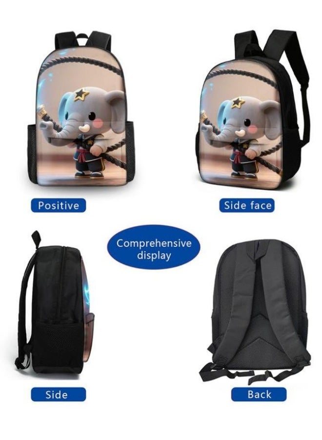 Bright Li Fire Fashion is unlimited! Cartoon bag three-piece set, suitable for a variety of scenes for students and teenagers (available for students, children, friends on outings, mountain climbing, schooling, etc.) - 90 - Image 3